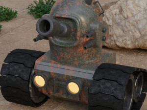 Stylized Tank 3D Model