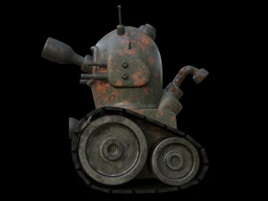 Stylized Tank 3D Model