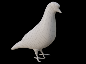 Pigeon Low-poly 3D मॉडल