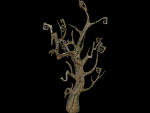 Spooky Tree Low-poly 3D Модель