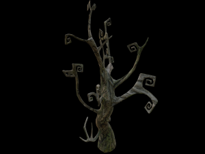 Spooky Tree Low-poly 3D Модель