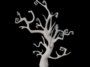 Spooky Tree Low-poly 3D Модель