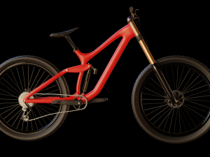 Mountain Bike MTB bicycle downhill Low-poly Modelo 3D