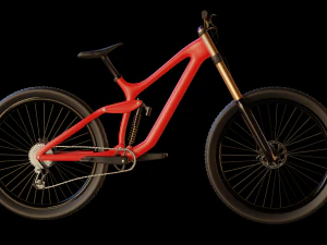 Mountain Bike MTB bicycle downhill Low-poly 3D Model