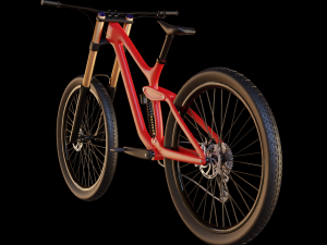 Mountain Bike MTB bicycle downhill Low-poly Modelo 3D