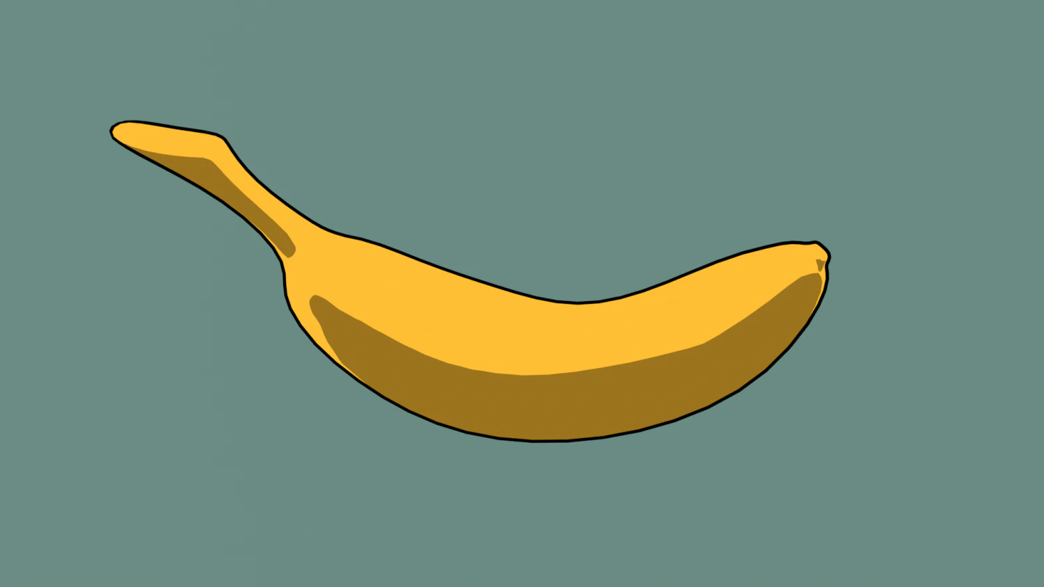 Stylized anime banana 3D Model .c4d .max .obj .3ds .fbx .stl .blend 