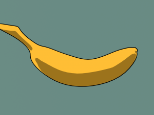 Stylized anime banana 3D Model
