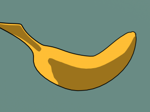 Stylized anime banana Modèle 3D