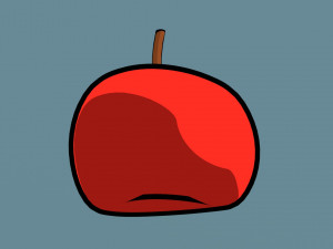 Stylized anime apple 3D Model
