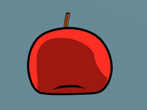 Stylized anime apple 3D Model