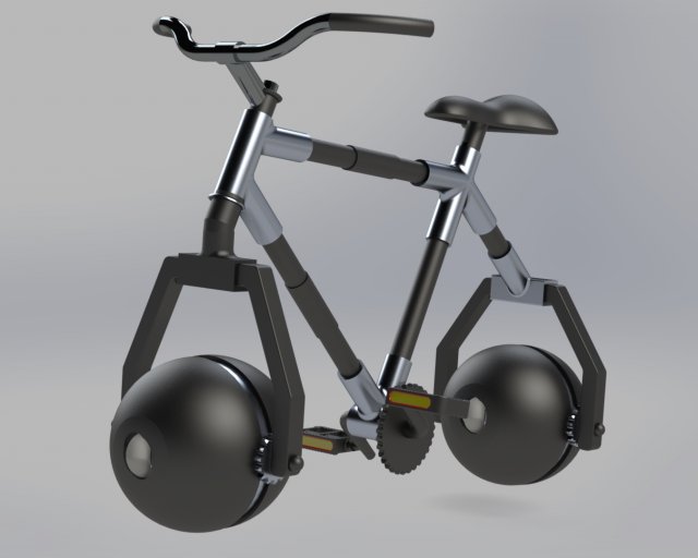 Orbitron Spherical Wheel Bike Model do druku 3D .c4d .max .obj .3ds .fbx .stl .blend 