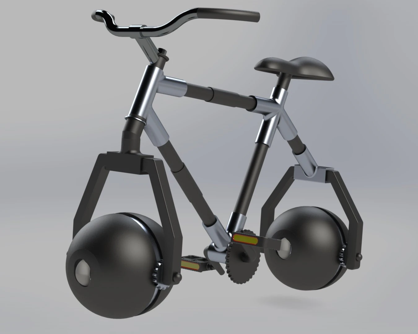 Orbitron Spherical Wheel Bike 3D Print Model .c4d .max .obj .3ds .fbx .stl .blend 