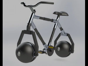 Orbitron 구형 휠 자전거 3D 프린트 모델