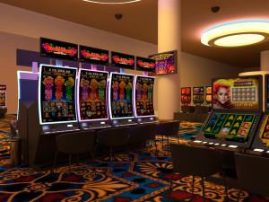 Casino and restaurant Interior design 3D Model