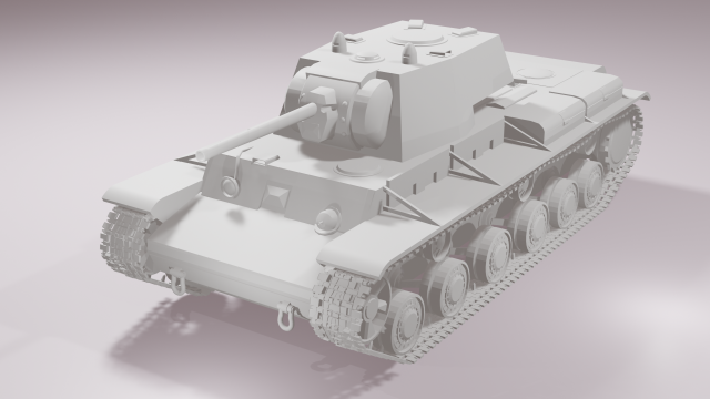 Kv-1 3D 模型 .c4d .max .obj .3ds .fbx .stl .blend 