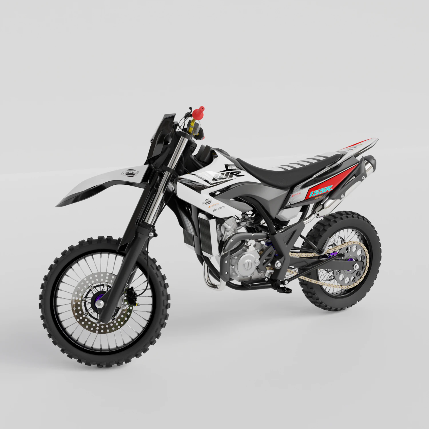 YAMAHA WR155 3D Model .c4d .max .obj .3ds .fbx .stl .blend 