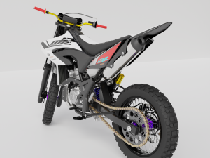 YAMAHA WR155 3D 模型