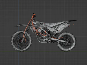 KAWASAKI KLX GORDON 3D Model