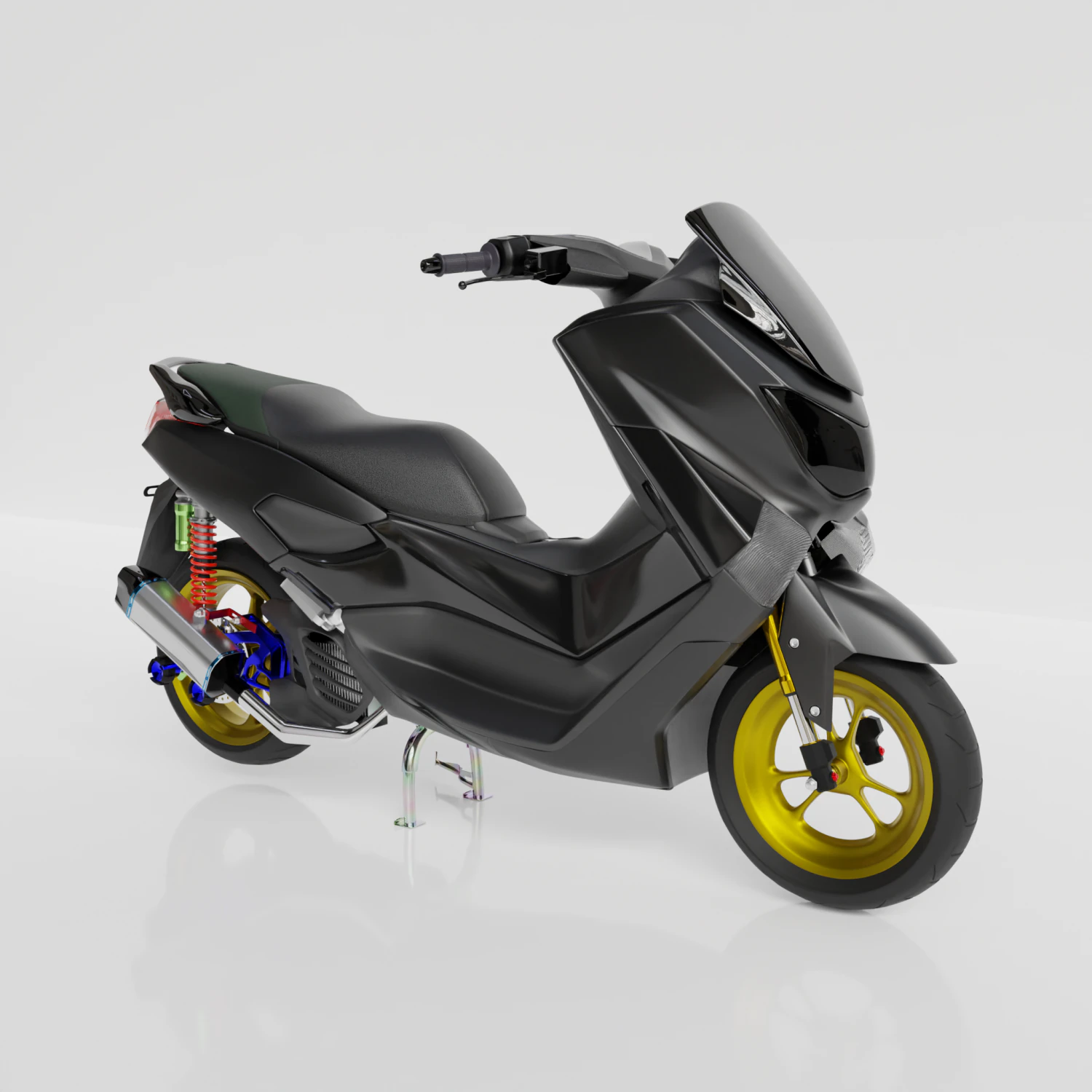 YAMAHA NMAX 2019 3D Model .c4d .max .obj .3ds .fbx .stl .blend 