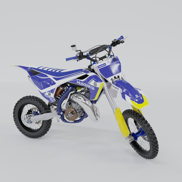 HUSQVARNA TC65 3D 모델 .c4d .max .obj .3ds .fbx .stl .blend 