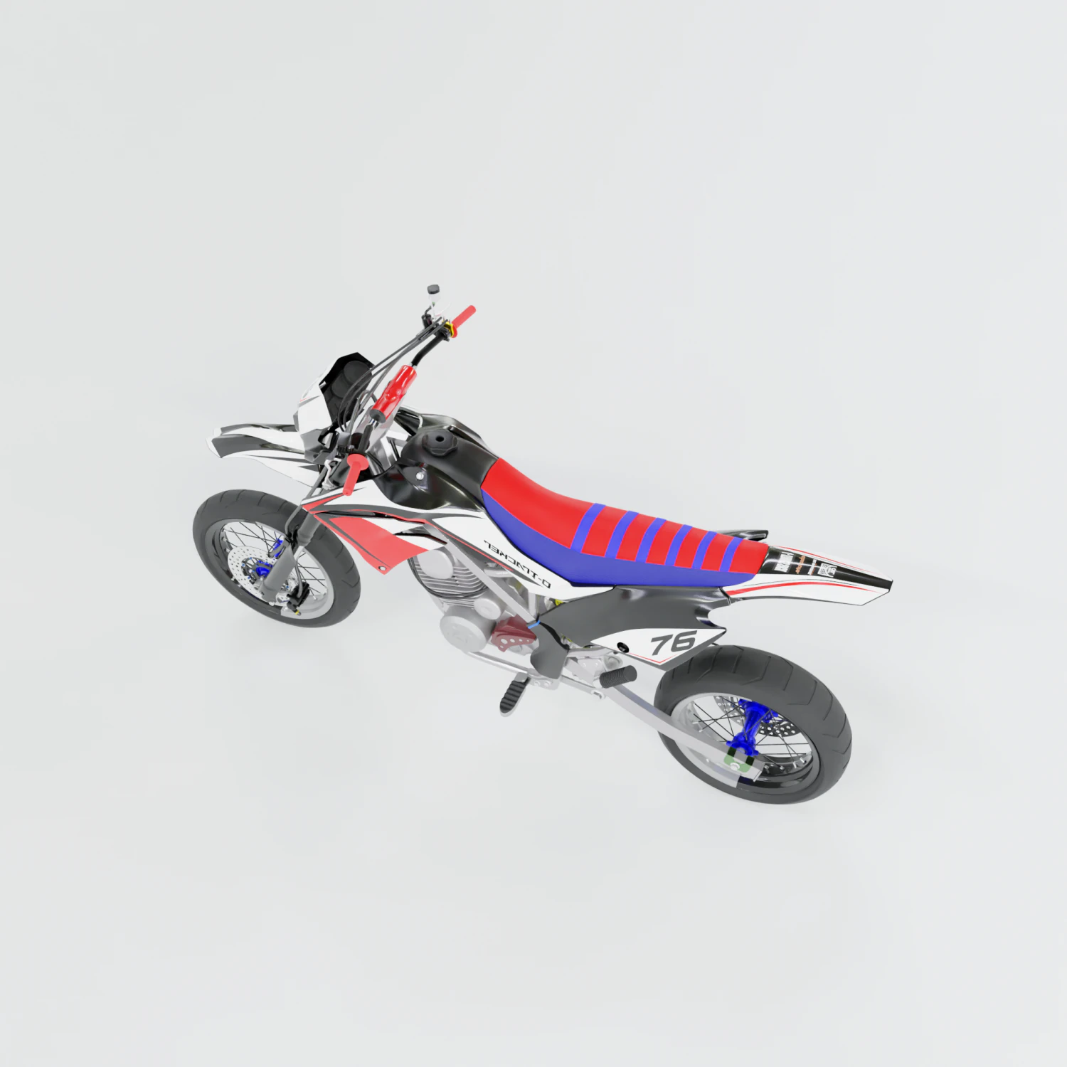 KAWASAKI KLK D TRACK 3D Model .c4d .max .obj .3ds .fbx .stl .blend