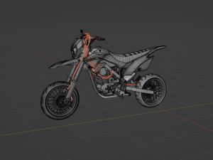 KAWASAKI KLK D TRACK 3D 모델