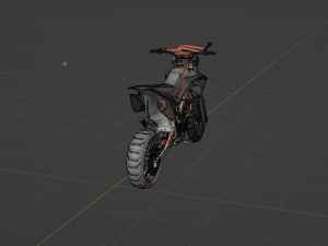 KAWASAKI KLK D TRACK 3D 모델