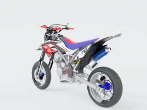 KAWASAKI KLK D TRACK 3D 모델