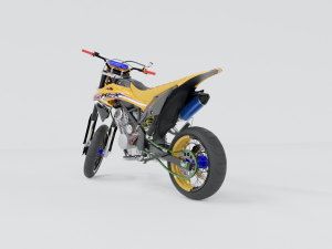 KAWASAKI KLX-BF Modelo 3D