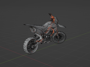 KAWASAKI KLX-BF Modelo 3D