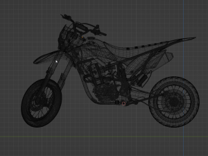 KAWASAKI KLX-BF Modelo 3D