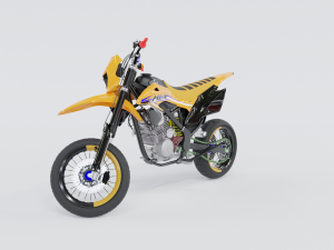 KAWASAKI KLX-BF Modelo 3D