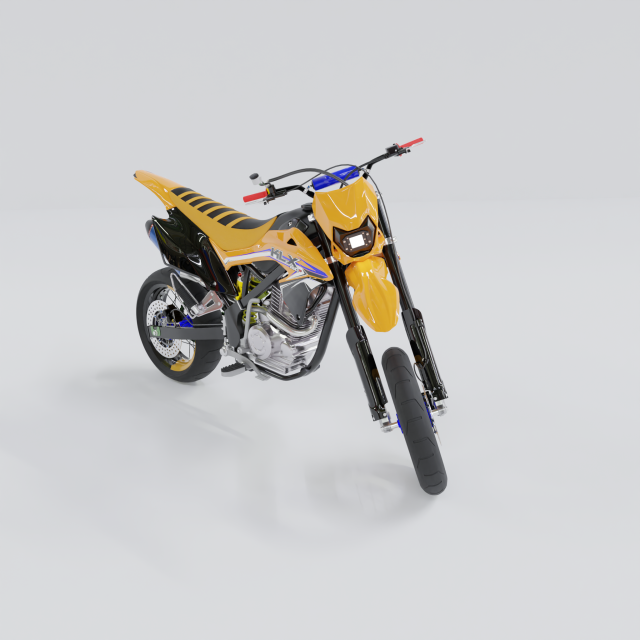 KAWASAKI KLX BF 3D in 3DExport