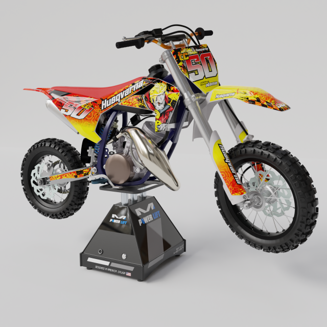 HUSQVARNA TC 50 3D Model in Motorcycle 3DExport
