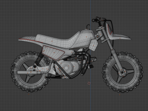 YAMAHA PW 50 3Dモデル