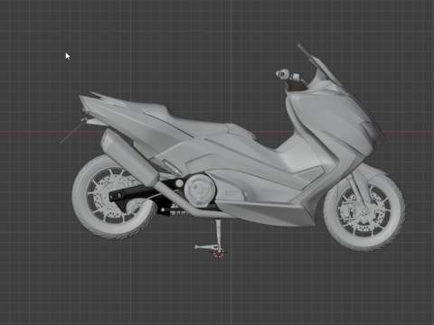 YAMAHA TMAX 3D MODEL Modello 3D