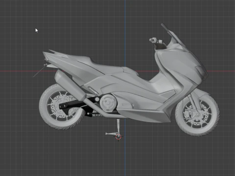 YAMAHA TMAX 3D MODEL 3D Model