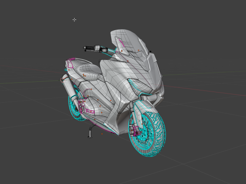 YAMAHA TMAX 3D MODEL Modello 3D