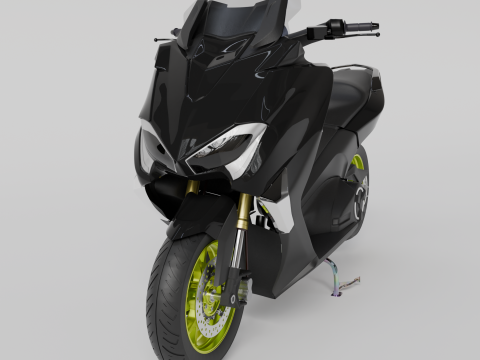 YAMAHA TMAX 3D MODEL Modello 3D