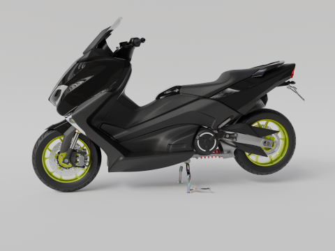 YAMAHA TMAX 3D MODEL Modello 3D
