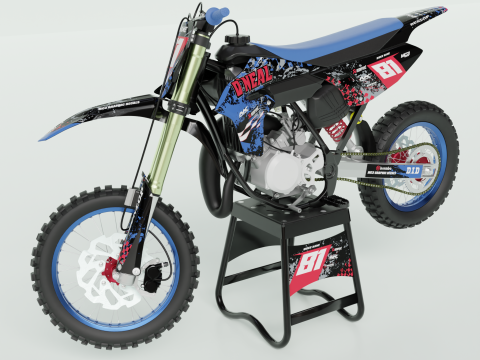 YAMAHA YZ65 MOTOCROSS 3Dモデル