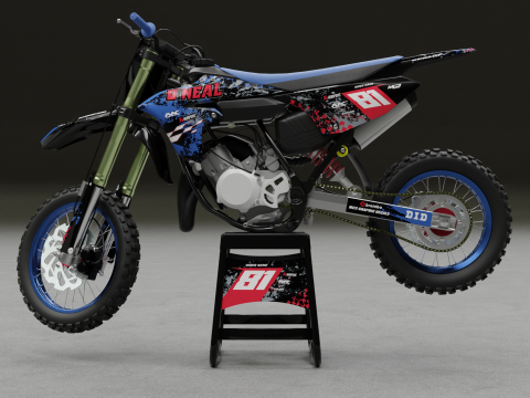 YAMAHA YZ65 MOTOCROSS 3Dモデル