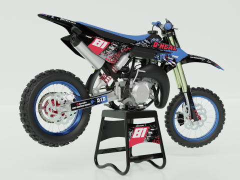 YAMAHA YZ65 MOTOCROSS 3Dモデル