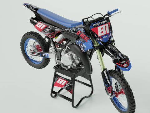 YAMAHA YZ65 MOTOCROSS 3Dモデル