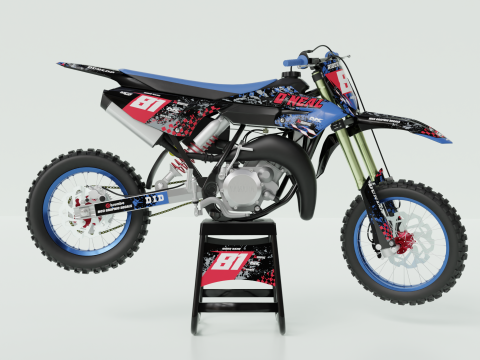 YAMAHA YZ65 MOTOCROSS 3Dモデル