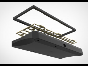 60 mechanical keyboard Modelo de Impressão 3D