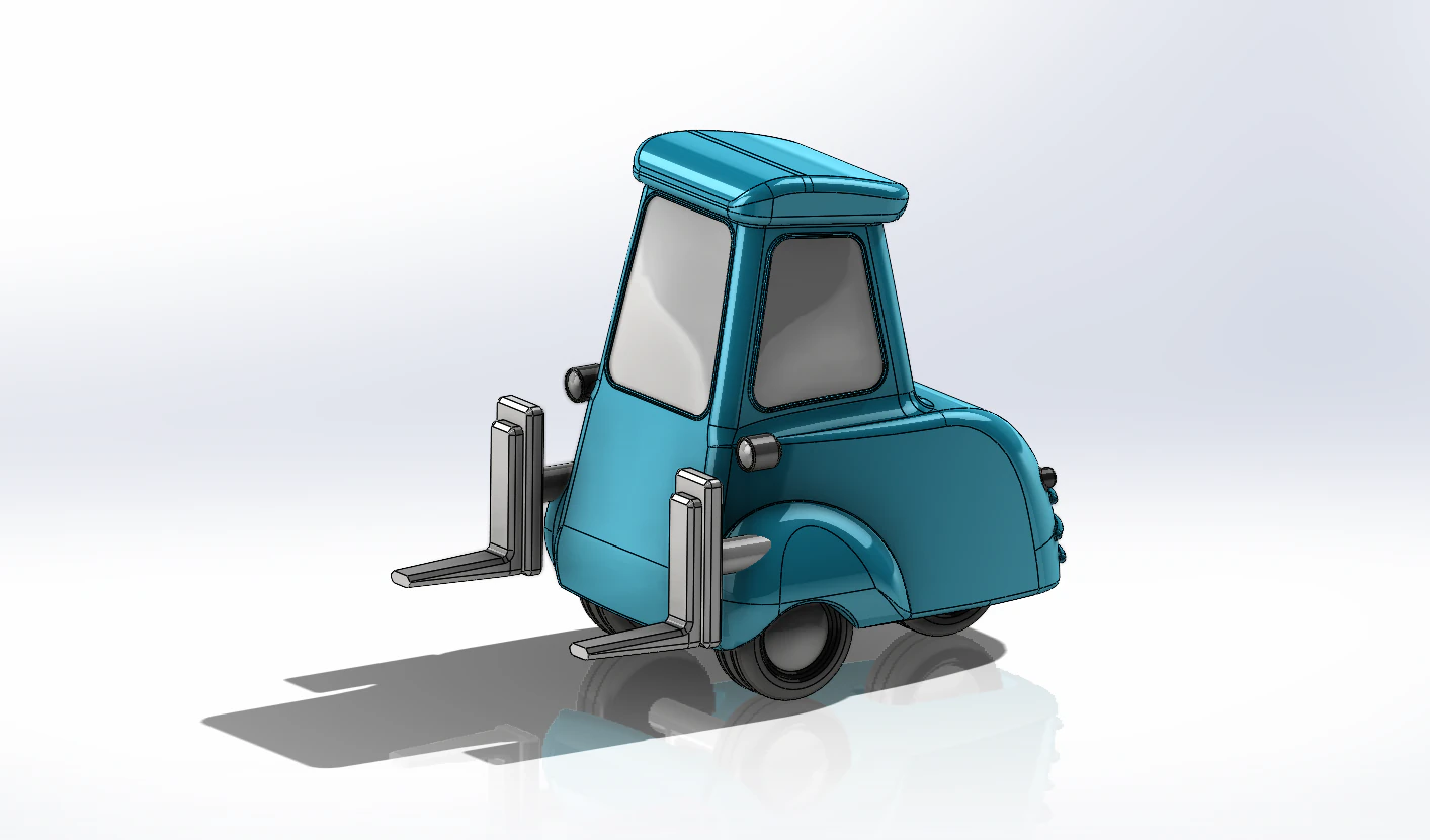 Guido Car 3D 3D Print Model .c4d .max .obj .3ds .fbx .stl .blend