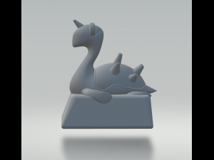 Key cap 1u row 1 3d print Modèles 3D en vedette