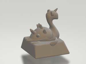 Key cap 1u row 1 3d print Modèles 3D en vedette