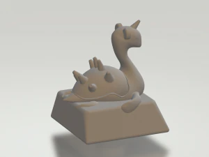 Key cap 1u row 1 3d print 3D Print Model